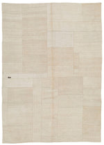 6x8 Beige Turkish Tribal Rug
