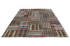 7x9 Multicolor Turkish Tribal Rug