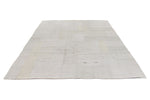 7x9 Ivory and Beige Turkish Tribal Rug