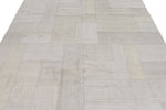 7x9 Ivory and Beige Turkish Tribal Rug
