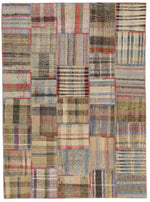 7x10 Multicolor Turkish Tribal Rug