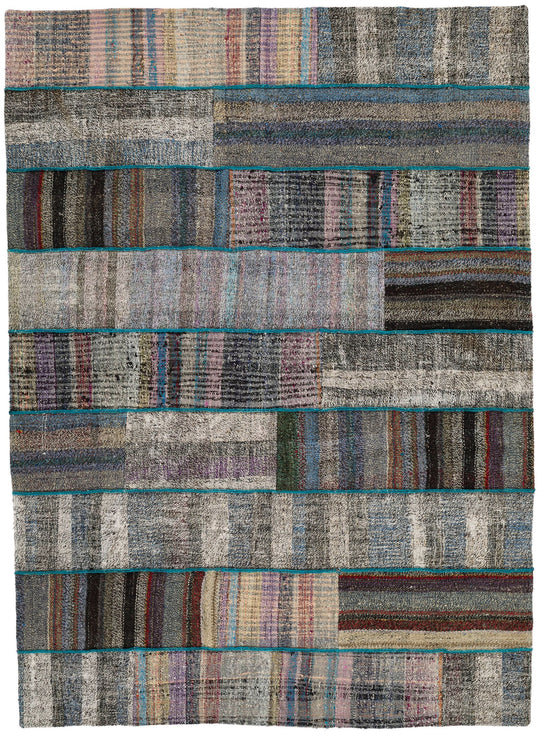 6x8 Multicolor Turkish Tribal Rug