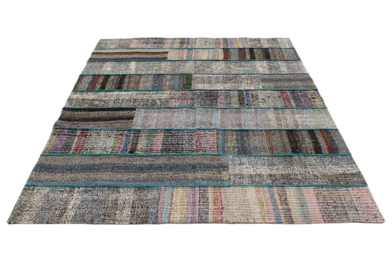 6x8 Multicolor Turkish Tribal Rug