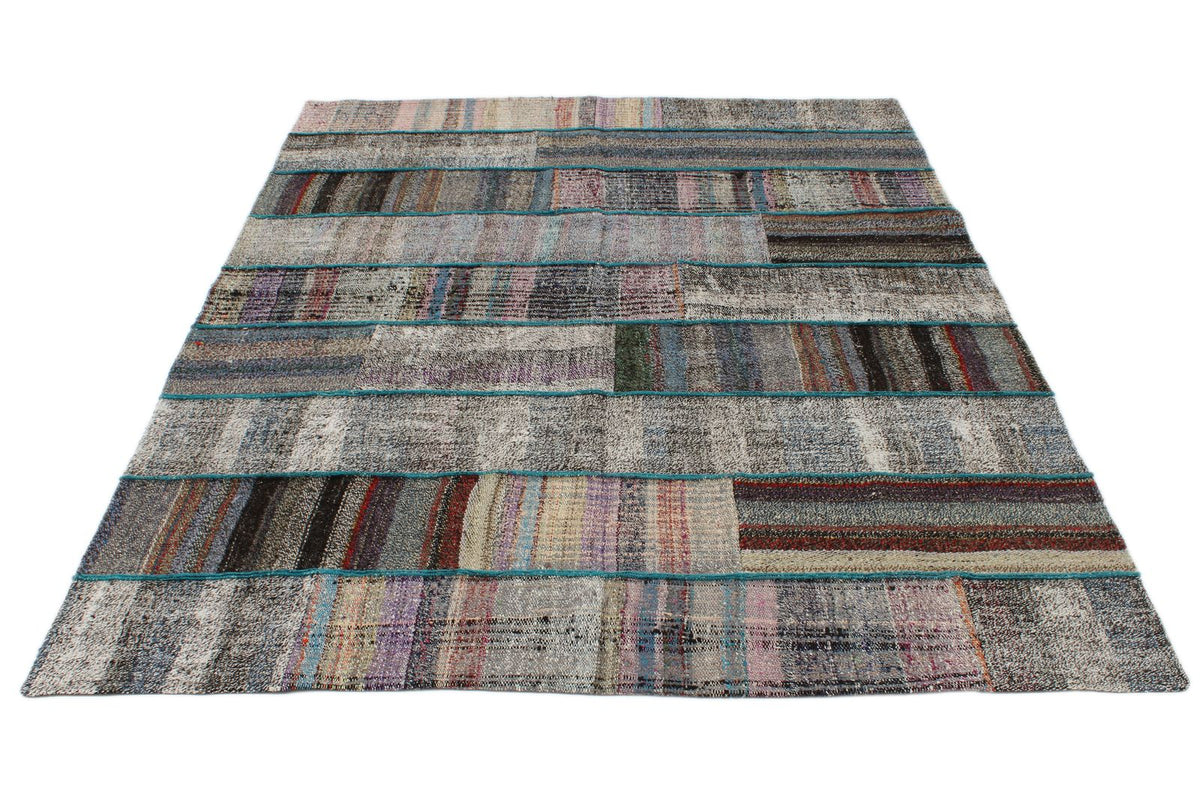 6x8 Multicolor Turkish Tribal Rug