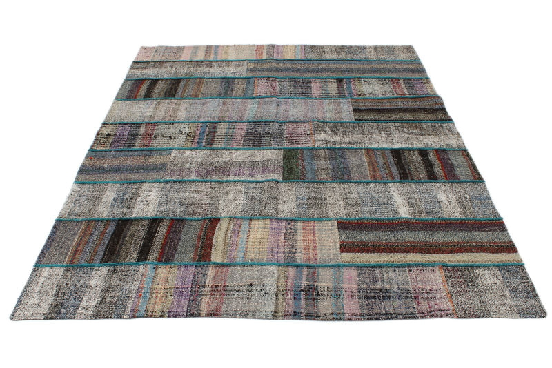 6x8 Multicolor Turkish Tribal Rug