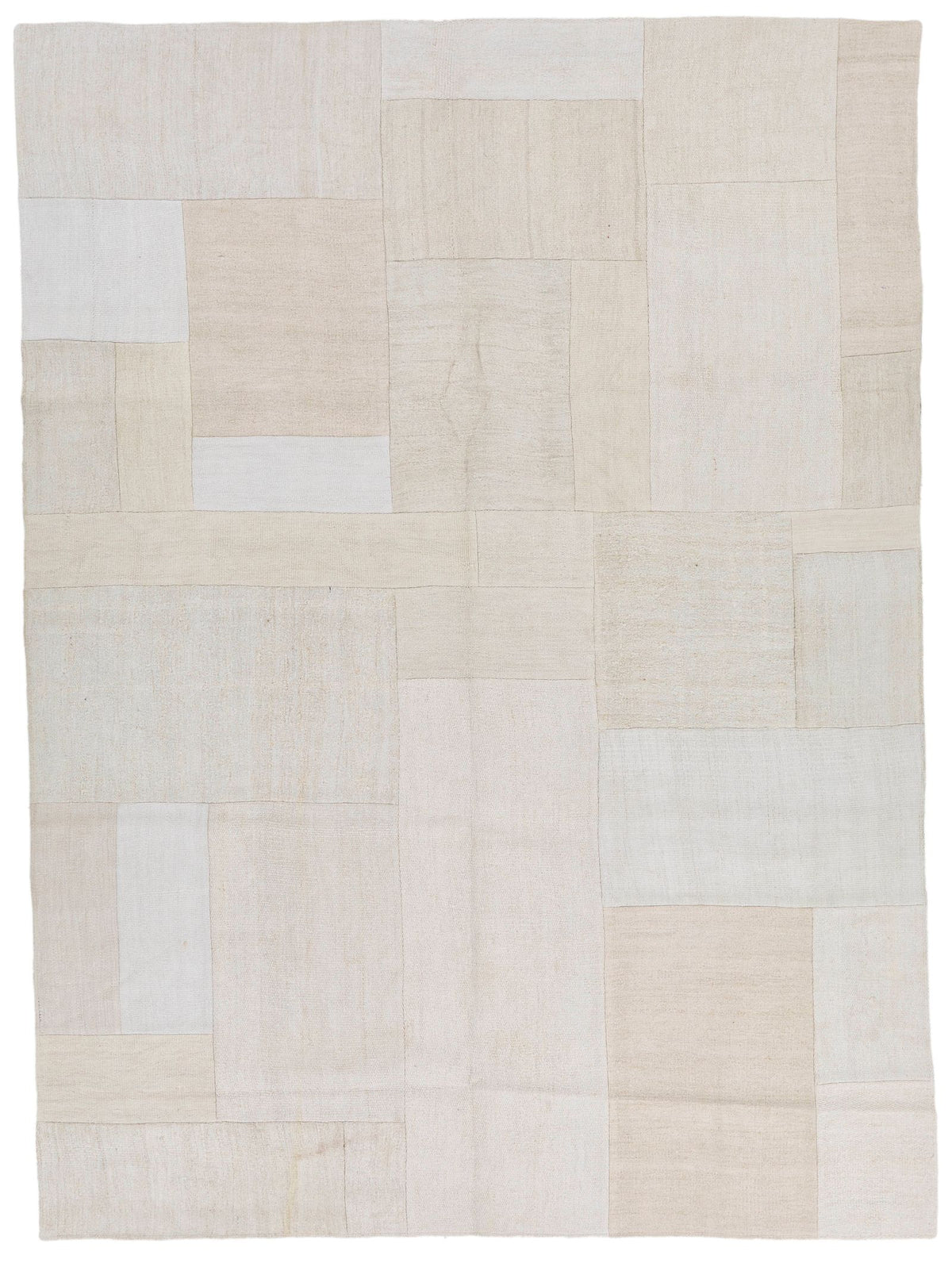 7x8 Ivory Turkish Tribal Rug