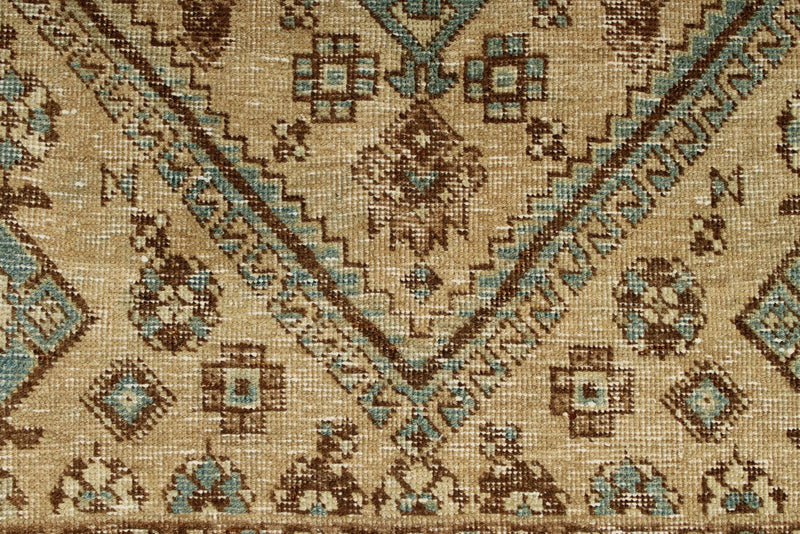 4x7 Beige and Light Blue Persian Traditional Rug