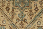 4x7 Beige and Light Blue Persian Traditional Rug