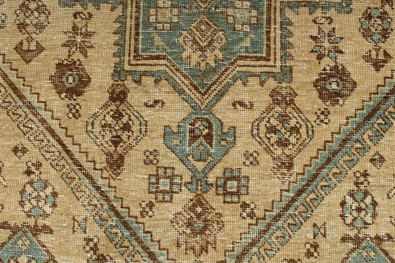 4x7 Beige and Light Blue Persian Traditional Rug