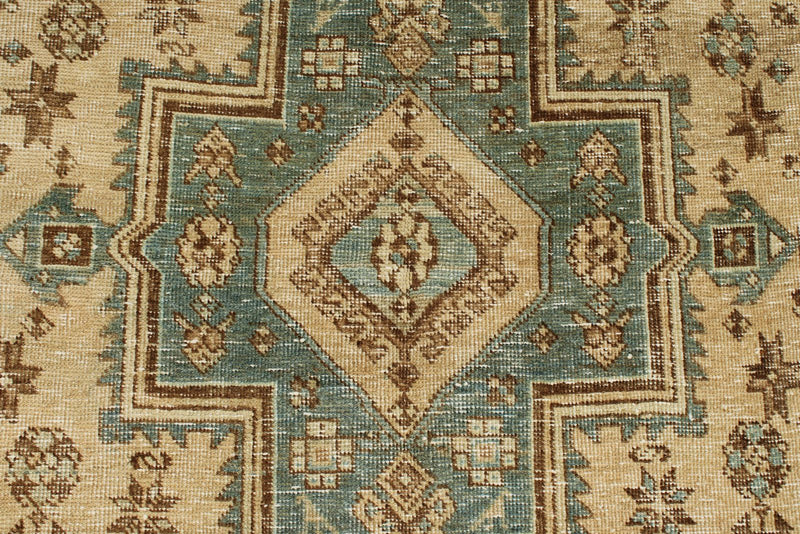 4x7 Beige and Light Blue Persian Traditional Rug