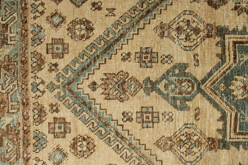 4x7 Beige and Light Blue Persian Traditional Rug