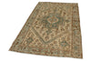 4x7 Beige and Light Blue Persian Traditional Rug