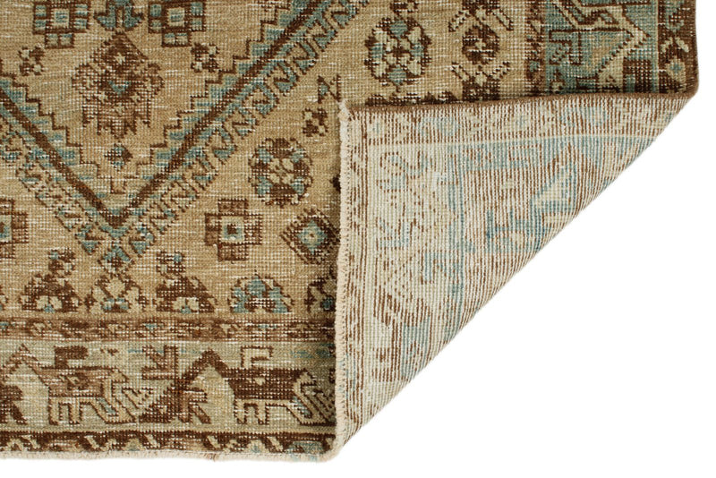 4x7 Beige and Light Blue Persian Traditional Rug