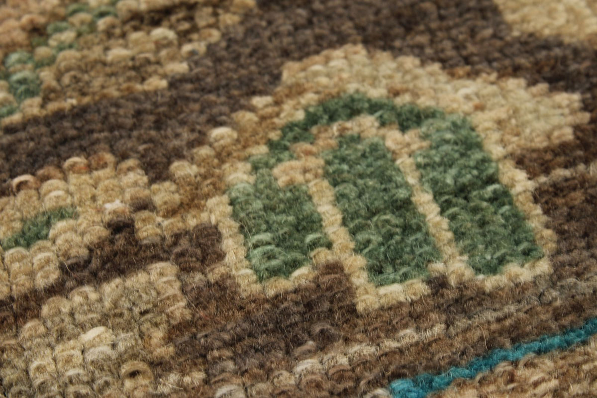 4x6 Brown and Ivory Persian Traditional Rug