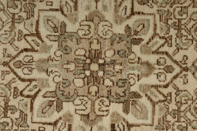 4x5 Ivory and Brown Persian Traditional Rug