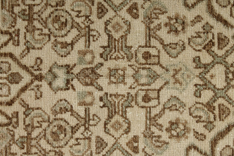 4x5 Ivory and Brown Persian Traditional Rug