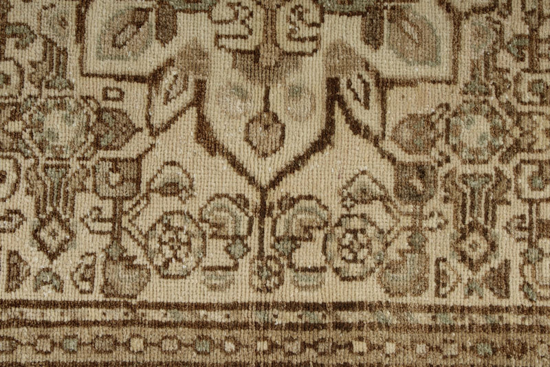 4x5 Ivory and Brown Persian Traditional Rug