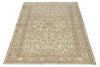 4x5 Ivory and Brown Persian Traditional Rug