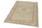 4x5 Ivory and Brown Persian Traditional Rug