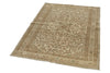 4x5 Ivory and Brown Persian Traditional Rug