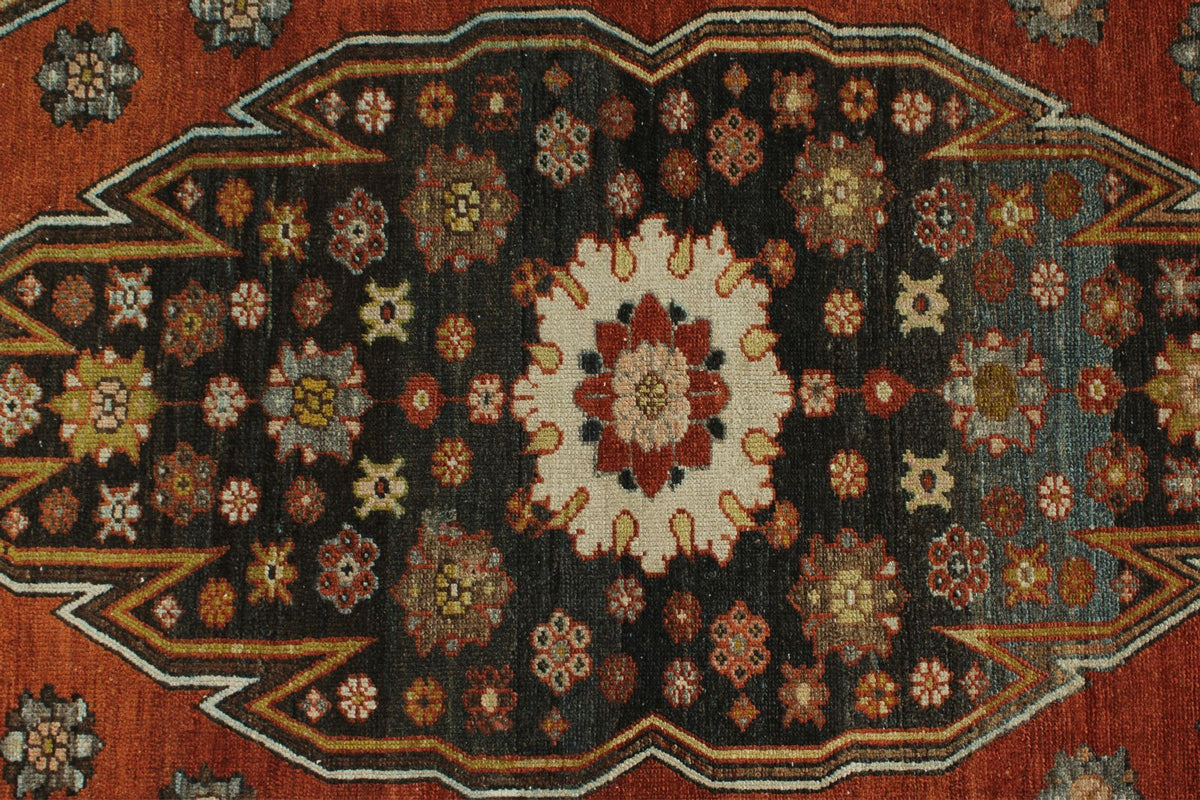 4x7 Red and Brown Persian Traditional Rug