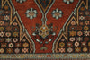 4x7 Red and Brown Persian Traditional Rug