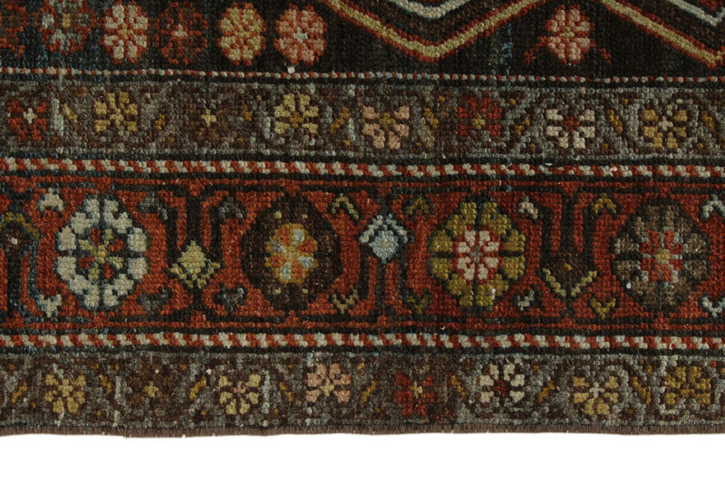 4x7 Red and Brown Persian Traditional Rug