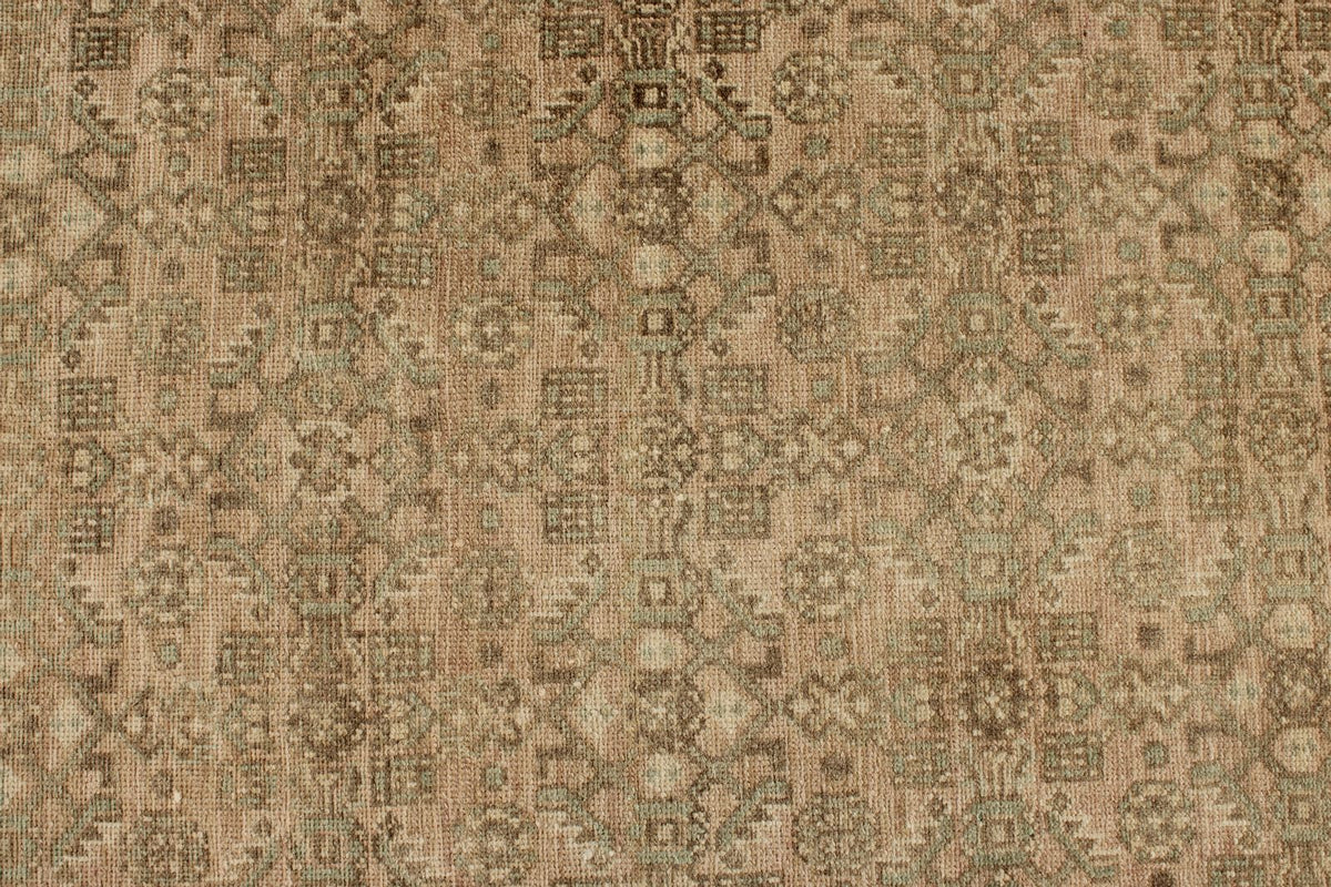3x13 Beige and Brown Persian Traditional Runner