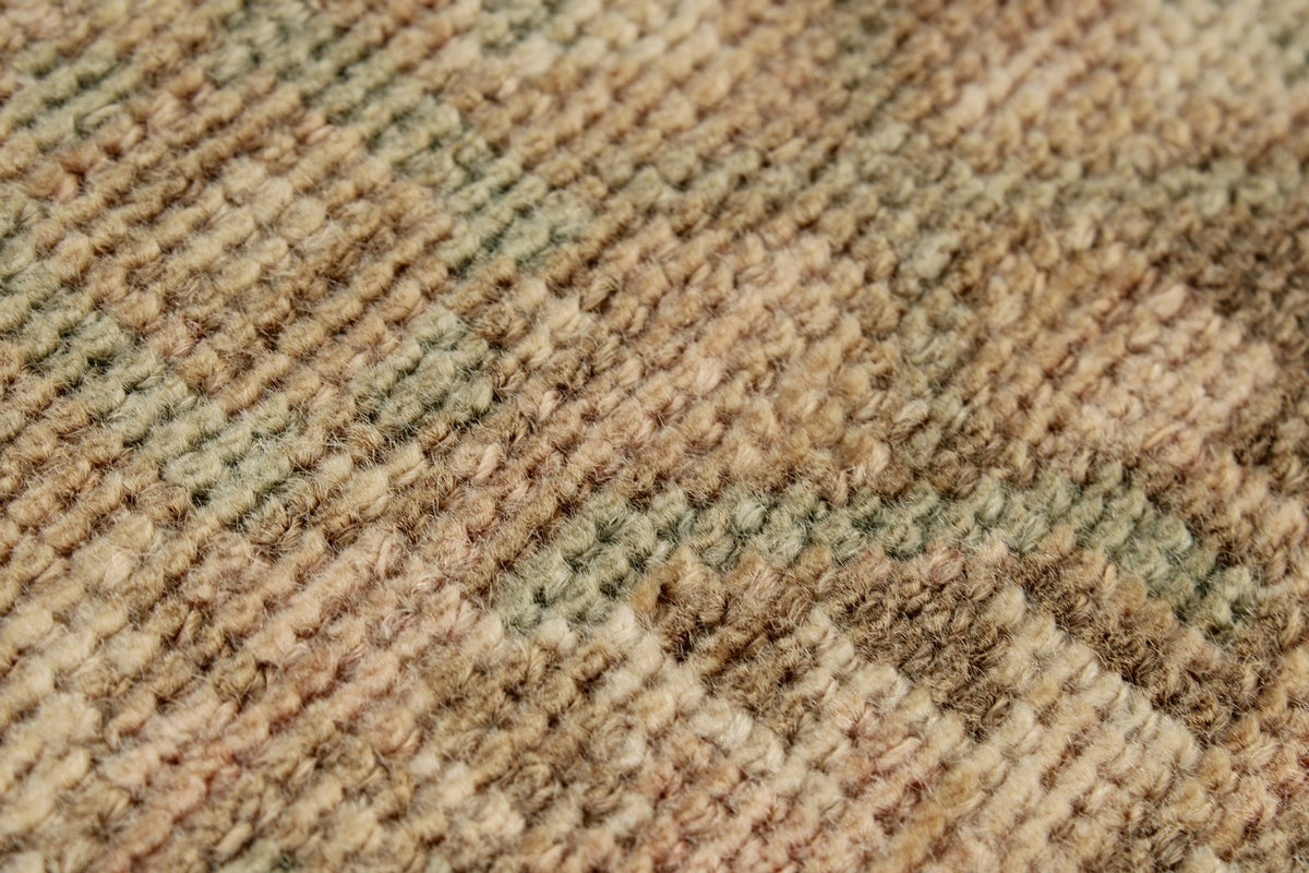 3x13 Beige and Brown Persian Traditional Runner