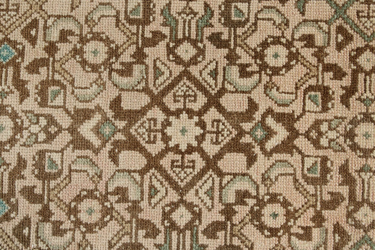 3x13 Brown and Ivory Persian Traditional Runner