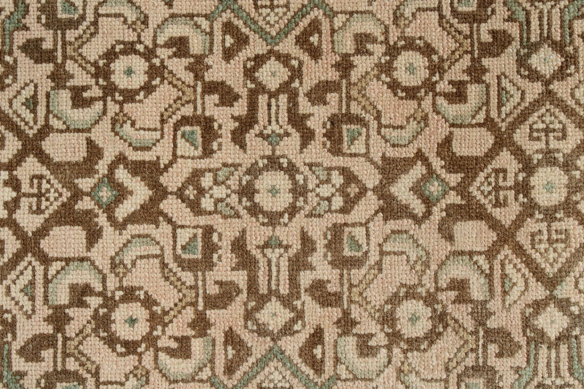 3x13 Brown and Ivory Persian Traditional Runner