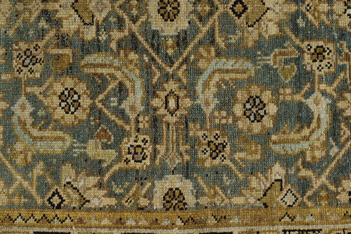 4x13 Brown and Ivory Persian Tribal Runner