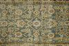 3x13 Light Blue and Ivory Turkish Oushak Runner