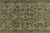 3x13 Light Blue and Ivory Turkish Oushak Runner