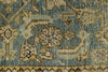 3x13 Light Blue and Ivory Turkish Oushak Runner