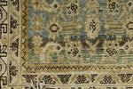 3x13 Light Blue and Ivory Turkish Oushak Runner