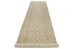 3x17 Gray and Ivory Persian Runner