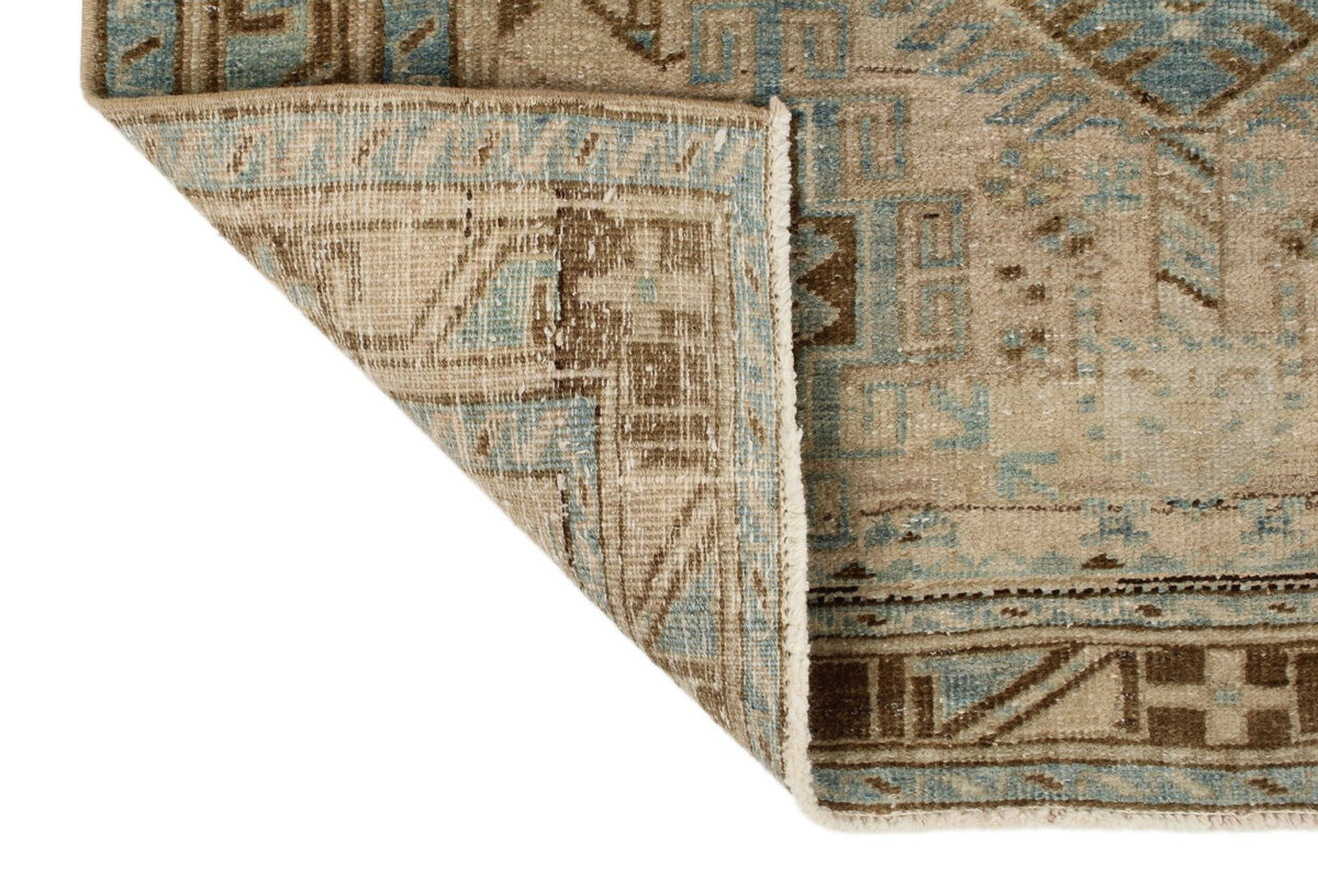 4x14 Ivory and Brown Persian Runner