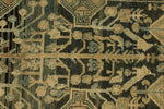 3x15 Green and Blue Turkish Persian Runner