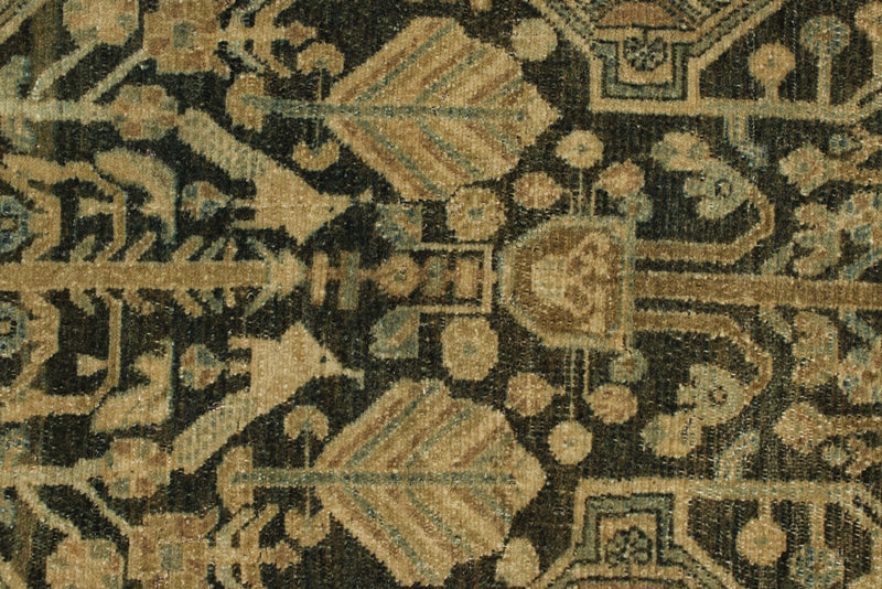 3x15 Green and Blue Turkish Persian Runner