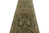 3x15 Green and Blue Turkish Persian Runner