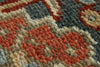 9x13 Red and Light Blue Turkish Oushak Rug