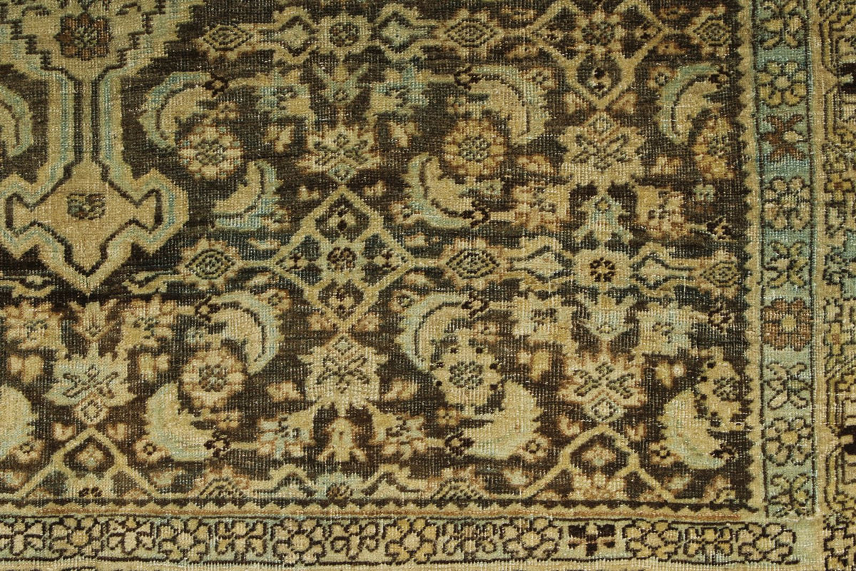 4x5 Ivory and Brown Persian Traditional Rug