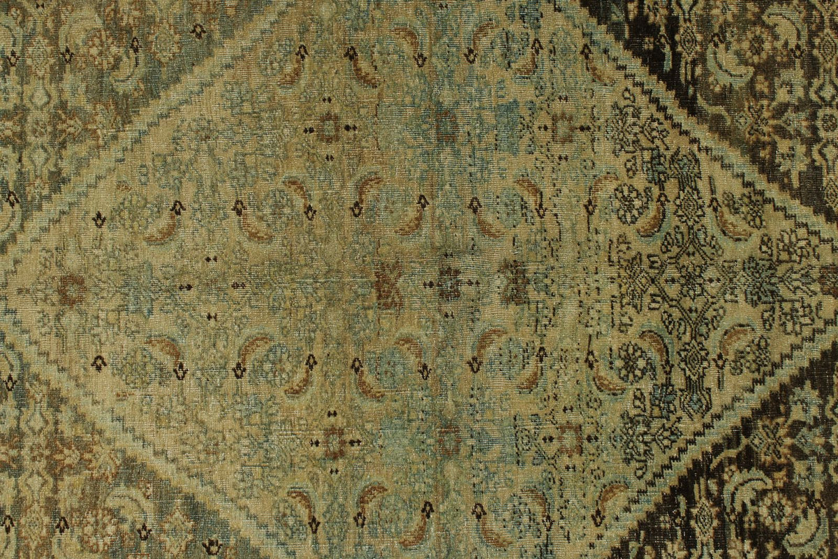 4x5 Ivory and Brown Persian Traditional Rug
