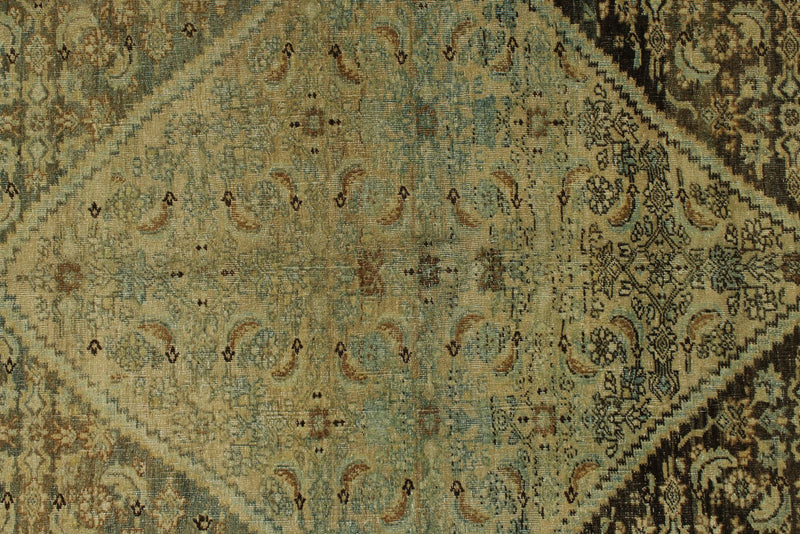 4x5 Ivory and Brown Persian Traditional Rug