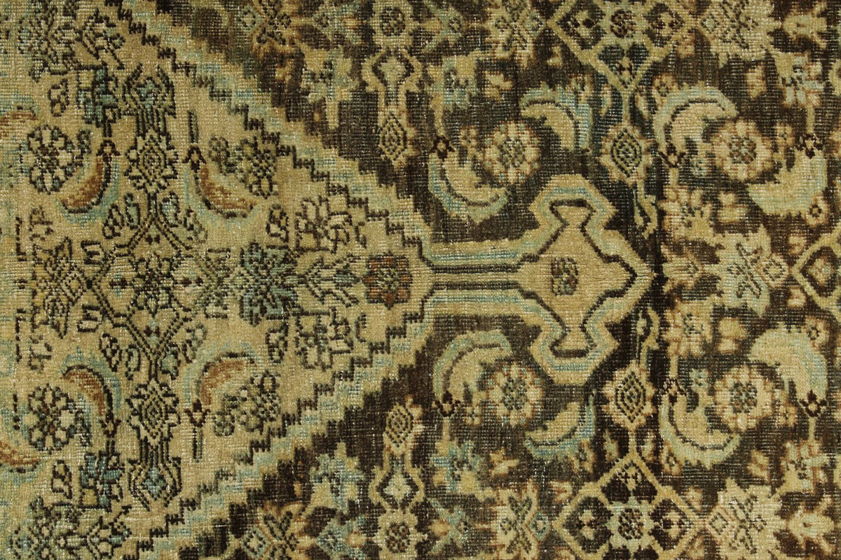 4x5 Ivory and Brown Persian Traditional Rug