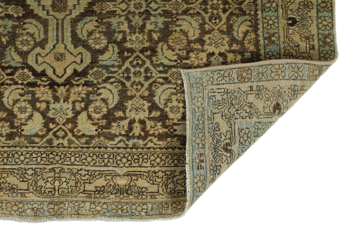 4x5 Ivory and Brown Persian Traditional Rug