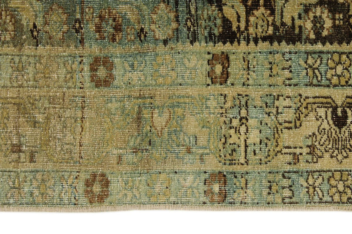 4x5 Ivory and Brown Persian Traditional Rug