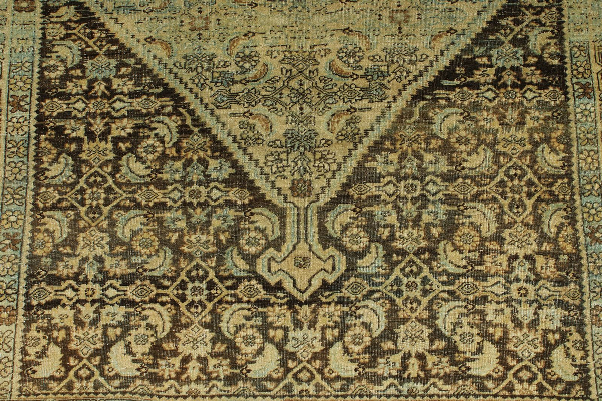 4x5 Ivory and Brown Persian Traditional Rug