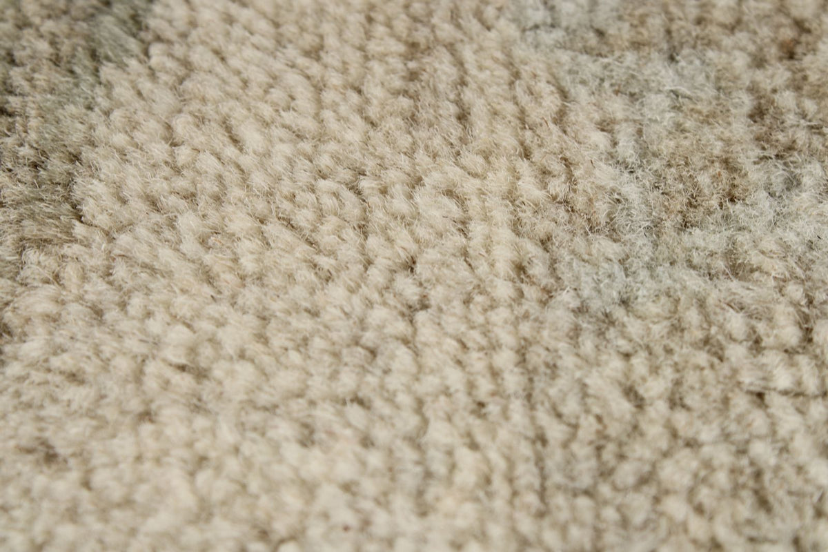 8x8 Blue and Ivory Turkish Oushak Rug